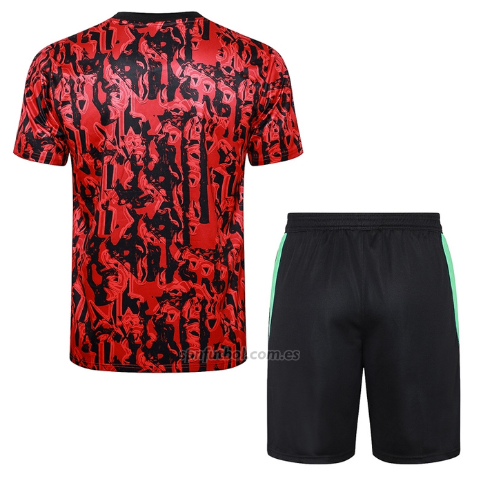 Chandal del Manchester United Manga Corta 2023-2024 Rojo - Pantalon Corto